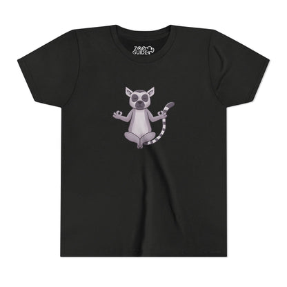 Ring-tailed Lemur Meditating Youth Tee Shirt by Zoo Guide™