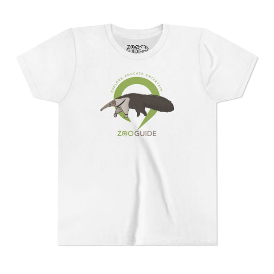 Giant Anteater in Zoo Guide™ Waypoint Icon Youth Tee Shirt by Zoo Guide™