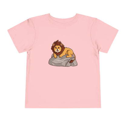 African Lion Hippo Kawaii Style Toddler Tee Shirt by Zoo Guide™