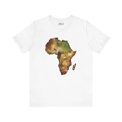 Africa Map Adult Unisex Tee Shirt by Zoo Guide™