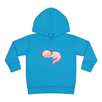Axolotl Sleeping Toddler Pullover Fleece Hoodie by Zoo Guide™