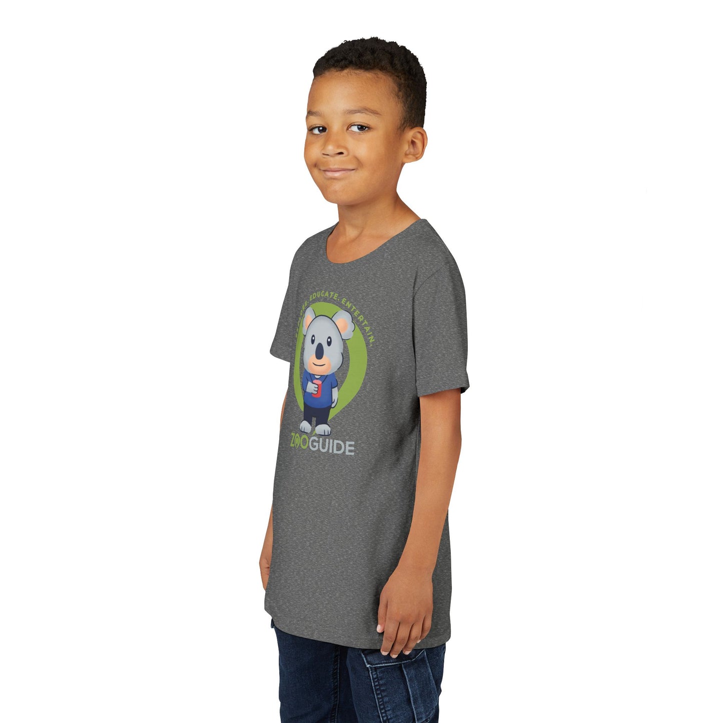 Koala with Cup in Zoo Guide™ Waypoint Icon Youth Tee Shirt by Zoo Guide™