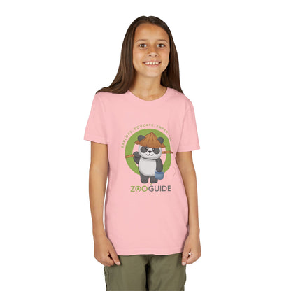 Fishing Giant Panda in Zoo Guide™ Waypoint Icon Youth Tee Shirt by Zoo Guide™