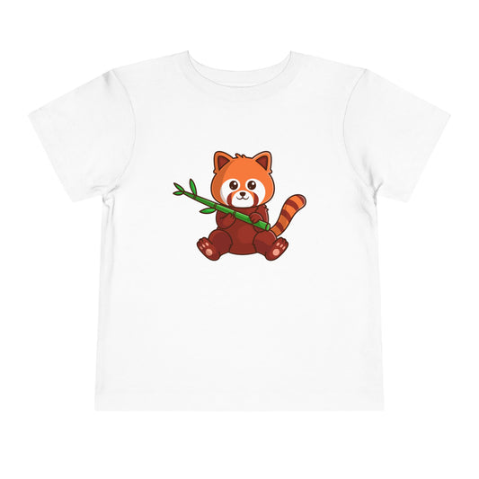 Red Panda Kawaii Style Toddler Tee Shirt by Zoo Guide™