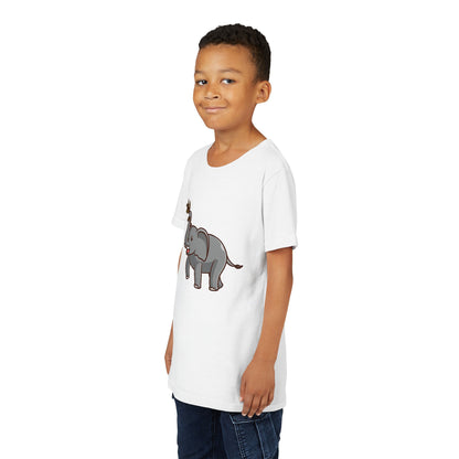 African Elephant Kawaii Style Youth Tee Shirt by Zoo Guide™
