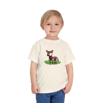 Okapi Kawaii Style Toddler Tee Shirt by Zoo Guide™