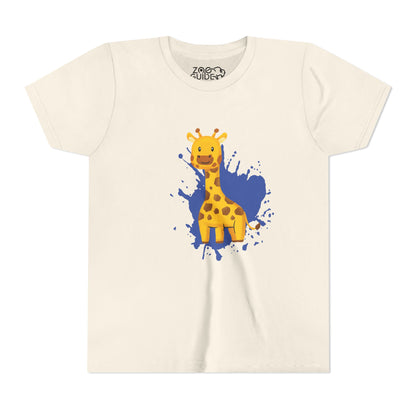 Giraffe Color Splash Youth Tee Shirt by Zoo Guide™