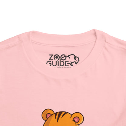 Tiger Snakin' Kawaii Style Toddler Tee Shirt by Zoo Guide™