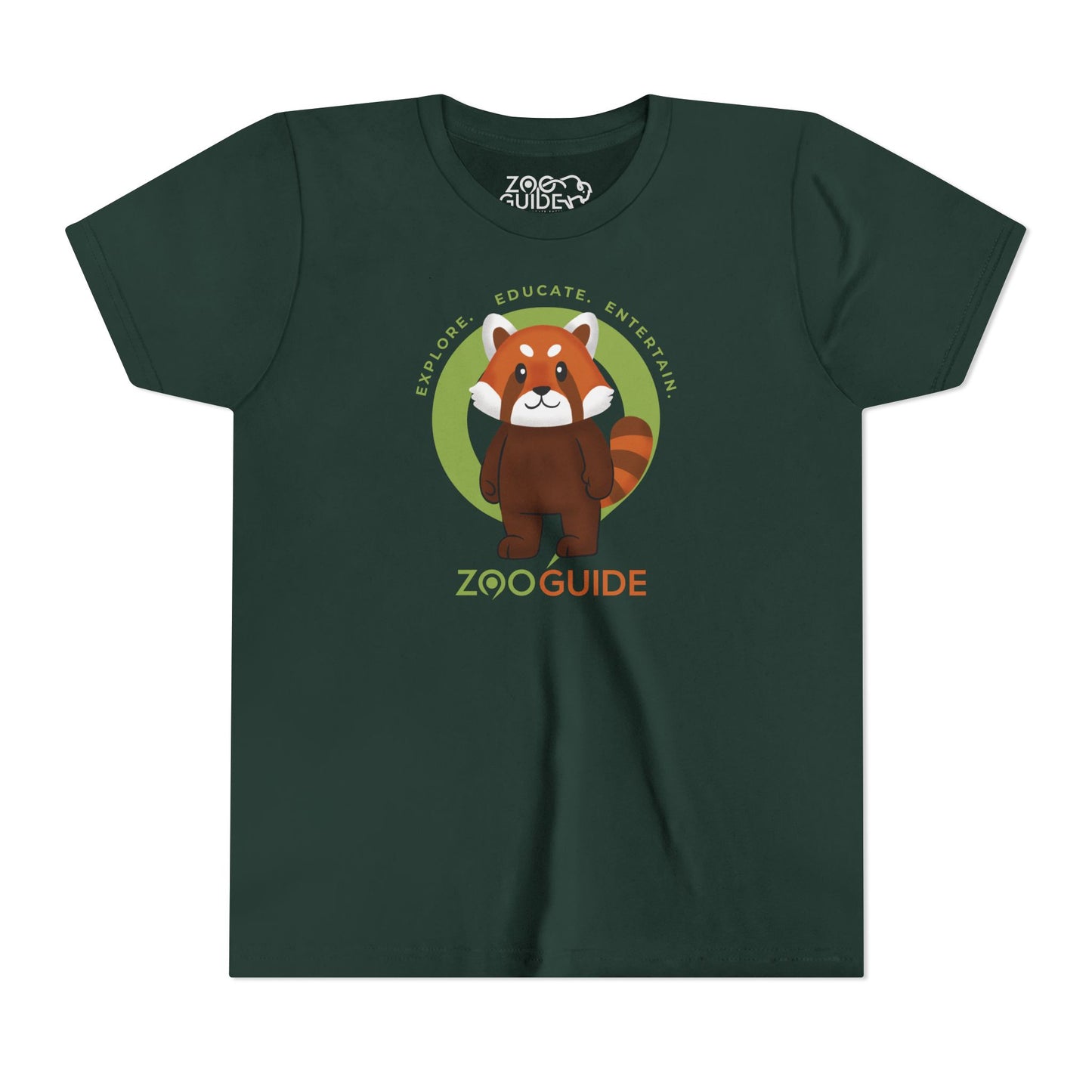 Red Panda Standing in Zoo Guide™ Waypoint Icon Youth Tee Shirt by Zoo Guide™