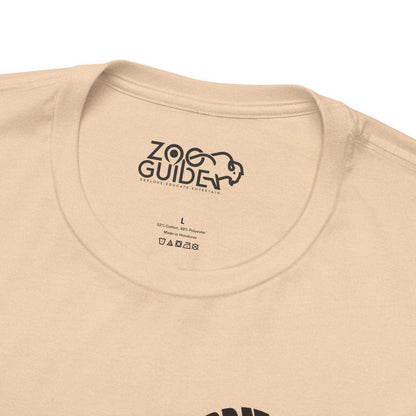 Bison Word Art Adult Unisex Short Sleeve Tee