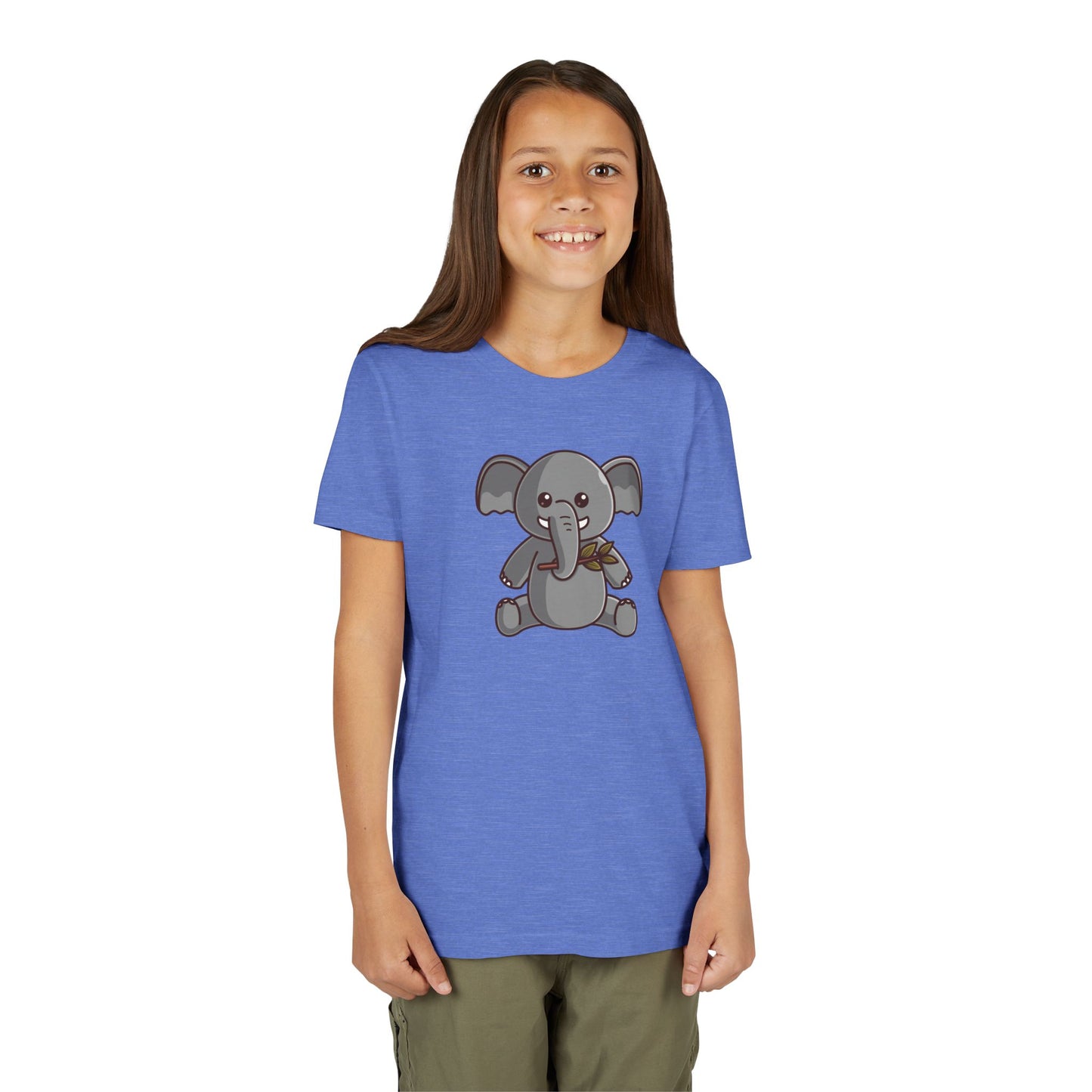 African Elephant Kawaii Style Youth Tee Shirt by Zoo Guide™