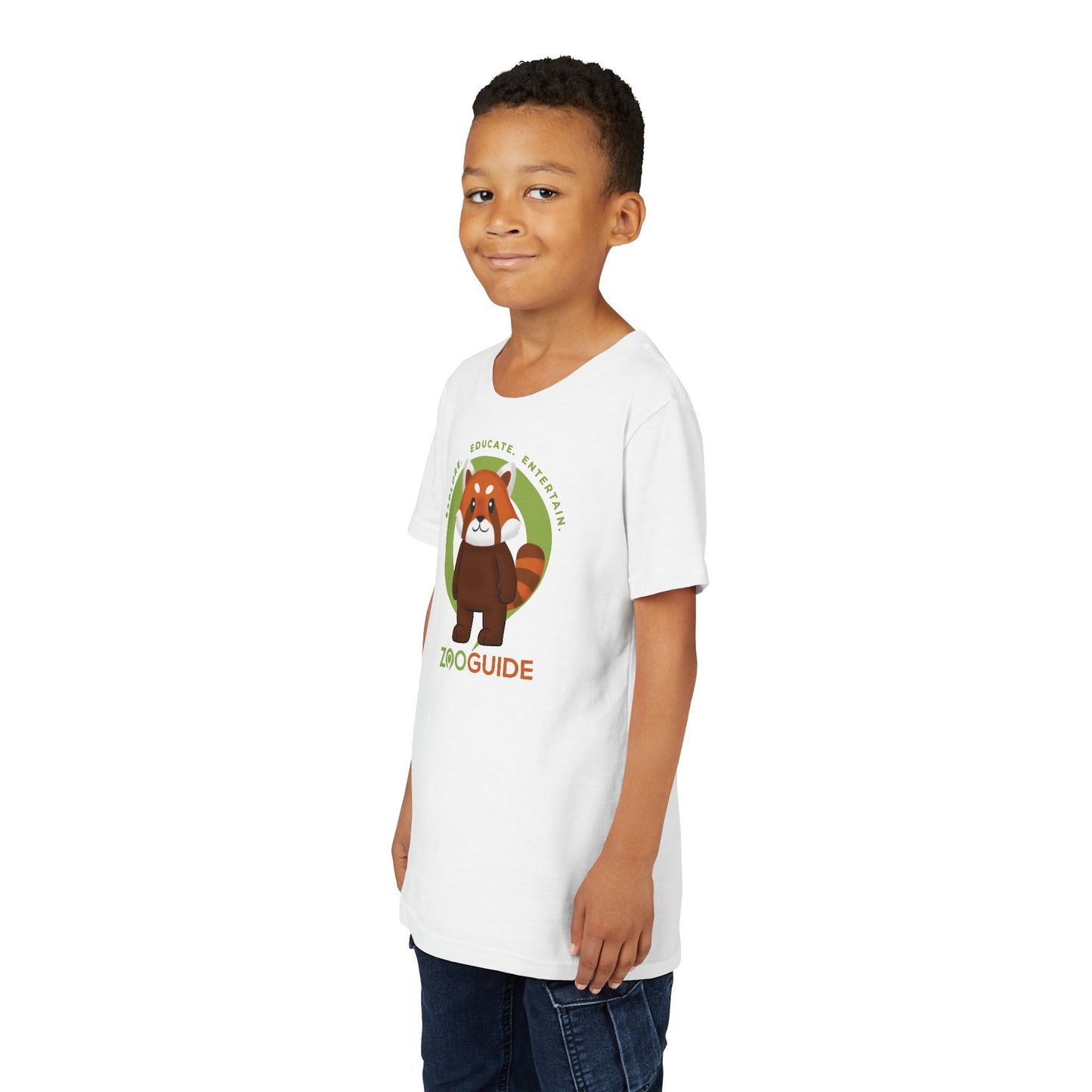 Red Panda Standing in Zoo Guide™ Waypoint Icon Youth Tee Shirt by Zoo Guide™